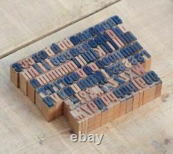 A-z alphabet 0.55 letterpress wooden printing blocks wood type vintage printer
