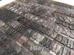 Ad Script 36 pt Letterpress Type Printer's Metal Lead Printing Sorts