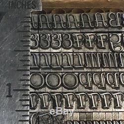 Aigrette 18 pt Letterpress Type Vintage Printer's Lead Metal