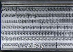 Alphabet Metal Letterpress Type 18pt Mystery Celtic Uncial CAPS MM90 3#