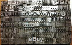 Alphabet Metal Letterpress Type Poster 60pt Alternate Gothic MM68 16#
