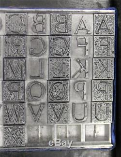 Alphabets Letterpress Print Type Monogram 36pt 2/C Massey Initials ML89 4#