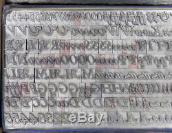 Alphabets Metal Letterpress Print Type 30pt Garamont Italic ML29 4#