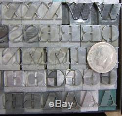 Alphabets Metal Letterpress Print Type 36pt Ultra Bodoni Condensed C23 13#