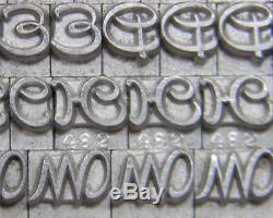 Alphabets Metal Letterpress Print Type ATF 12pt Civilite ML17 6#