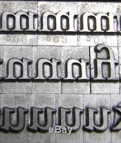 Alphabets Metal Letterpress Print Type ATF 24pt Goudytype + Swash ML37 7#