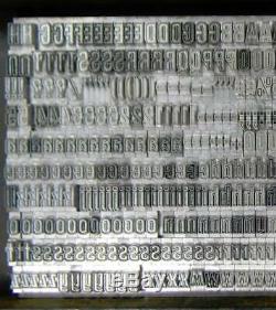 Alphabets Metal Letterpress Print Type ATF 24pt Whedons Gothic Outline MM46 6#