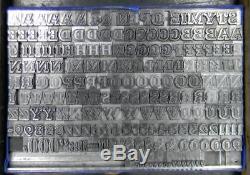 Alphabets Metal Letterpress Print Type Import Bauer 24pt Beton Open ML85 4#