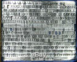 Alphabets Metal Letterpress Print Type Import MTF 18pt Perpetua Bold MN07 6#