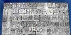 Alphabets Metal Letterpress Print Type Import SB 60pt Mole Foliate ML72 16#