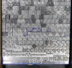 Alphabets Metal Letterpress Print Type Import SB 60pt Mole Foliate ML72 16#