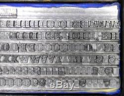 Alphabets Metal Letterpress Print Type Import Stempel 24pt SAPPHIRE ML40 5#