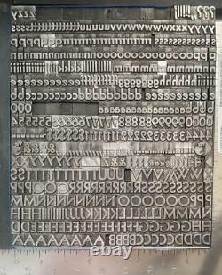 Alphabets Metal Letterpress Printing Type 36pt Sans Serif Gothic MN98 18#