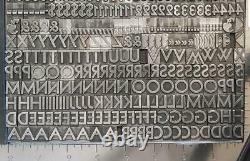 Alphabets Metal Letterpress Printing Type 36pt Sans Serif Gothic MN98 18#