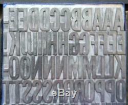 Alphabets Metal Letterpress Type 72pt Alternate Gothic BOLD Cond ML86 10#