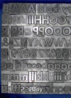 Alphabets Metal Letterpress Type 72pt Twentieth 20th Century Bold ML66 18#