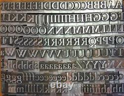 Alphabets Metal Letterpress Type Poster Headline 72pt Garamond Bold MM76 26#