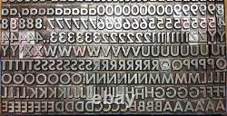 Alphabets Metal Letterpress Type TITLE 36pt Gothic Bold Expanded MM70 17#