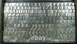 Alphabets Vintage Metal Letterpress Print Type 18pt Broadway Cond MN50 4#
