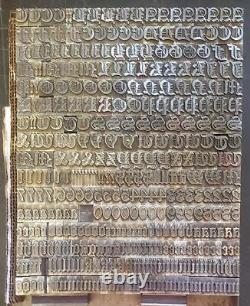 Alphabets Vintage Metal Letterpress Print Type 48pt Cloister Black B61 15#