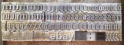 Alphabets Vintage Metal Letterpress Print Type 48pt Cloister Black B61 15#