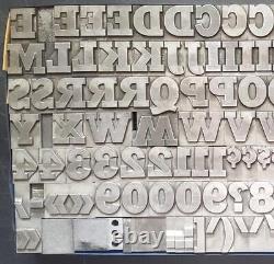 Alphabets Vintage Metal Letterpress Type 60pt Stymie Black B94 15#