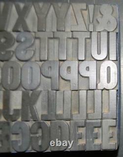 Alphabets WOOD Letterpress Print Type PAGE 5line 15/16 Gothic Bold MW19 2