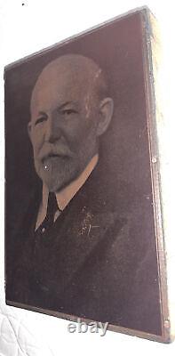Antique 1900's MayFlower Descendant Dr. Henry Barton Jacobs Copper Print Block