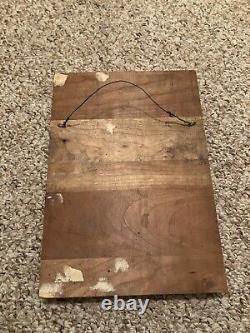 Antique Arts & Crafts Mvmt Aesop's Fables Fancy Metal Printer's Block Original