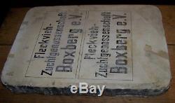 Antique Boxberg Germany Breeding Coop Printing Litho Lithographic Stone German