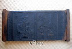 Antique Chinese wooden printing block hand carved Illustrations & Calligraphy