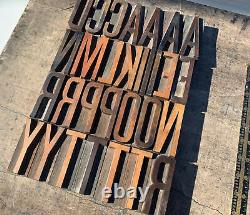 Antique Hamilton Wood Type Letterpress 19 Pica Vandercook Press