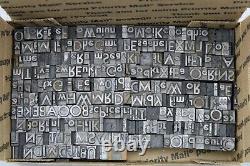 Antique Lead Hot Foil Stamping Type Dies/ Letterpress Printers blocks 2 boxes