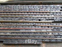 Antique Letterpress Type Wood Blocks Alphabet-Complete Set 500 PLUS BLOCKS