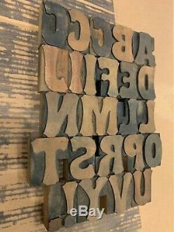 Antique Letterpress Wood Type Tuscan 14 pica. 928 Vandercook Press