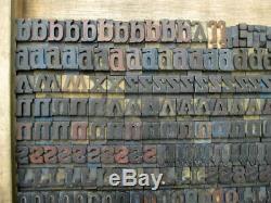 Antique Letterpress wood type alphabet 22mm printing blocks wooden letters Adana