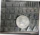 Antique Metal Letterpress Printing Type 24pt Buffalo D6 7#