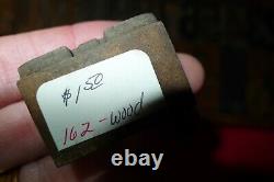 Antique Printing Letterpress Printers Block Wood Type Numbers w box