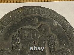 Antique Sears Roebuck Advertisement Printing Plate Roly Poly Ansorbent Diaper