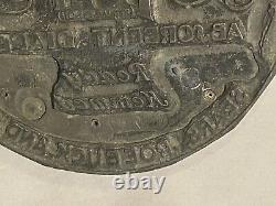 Antique Sears Roebuck Advertisement Printing Plate Roly Poly Ansorbent Diaper