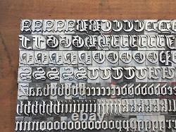 Antique VTG 36pt Fancy Cloister Black Letterpress Print Type A-Z Letters #s Set