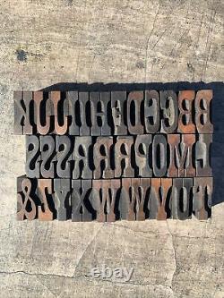 Antique William Page Wood Type Letterpress 8 Pica Vandercook Press