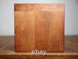 Antique letterpress wood printing block Sign Gone Fishing Bass Trout Typeset