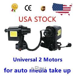 Auto Media Take up Reel Paper Roller Two Motors For Roland Epson Mutoh Mimaki US