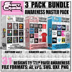 Awareness Master vol. 1 /PRINTABLE VECTOR CLIPART- SVG EPS DXF AI PNG