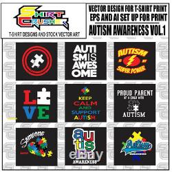 Awareness Master vol. 1 /PRINTABLE VECTOR CLIPART- SVG EPS DXF AI PNG