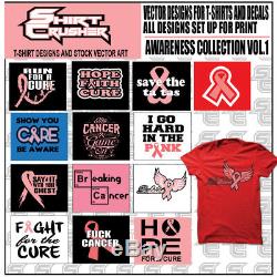 Awareness Master vol. 1 /PRINTABLE VECTOR CLIPART- SVG EPS DXF AI PNG