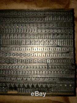 Baltimore Type 18 Point Series 702 Lowercase 26a Letterpress