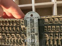 Bernhard Gothic Letterpress Type 36 Pt