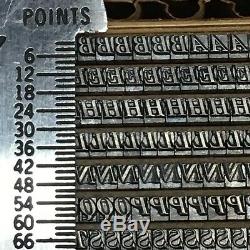 Bodoni Italic 8 pt Letterpress Type Vintage Metal Lead Printing Sorts Font